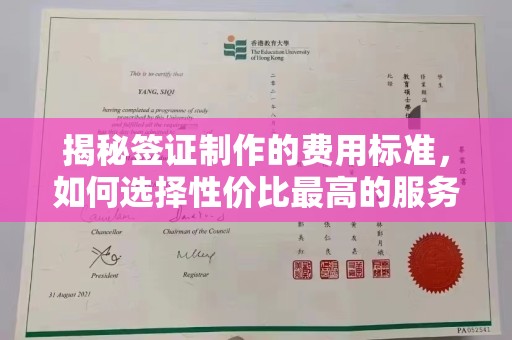 灵宝揭秘签证制作的费用标准，如何选择性价比最高的服务？
